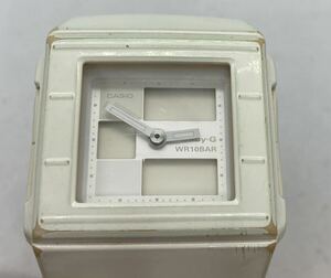 268-0531 CASIO Baby-G 腕時計 ラバーベルト ホワイト 電池切れ 動作未確認