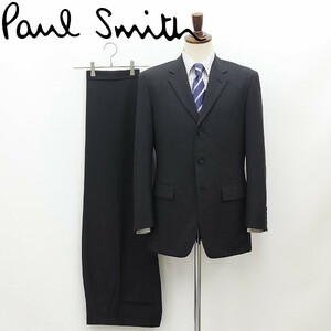 ◆Paul Smith LONDON ポールスミス ロンドン タスマニアウール セットアップ スーツ チャコールグレー M