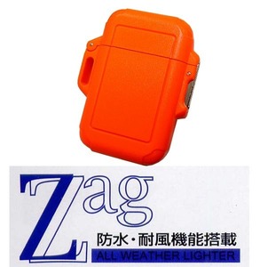 送料140円～日本製 防水再燃機能ZAG(ザグ)ターボライター(新色ブレイズオレンジ)ターボライターを発明したWindmill社製
