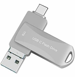 高速伝送メモリースティック 1TB シルバー USB-C USB3.1 USB 兼 Type-C 1000GB