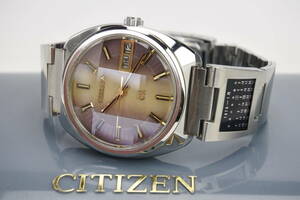 ☆☆☆国産魅力希少高級逸品　1970年代製 CITIZEN Highness　36000　ハイビート　２８石　自動巻紳士腕時計　美品