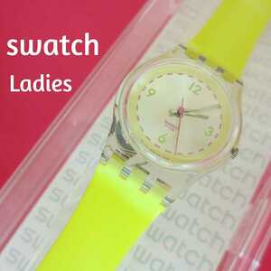 【未使用新品】　swatch　スウォッチ　レディース　ウオッチ　腕時計　ケース付き　HW189