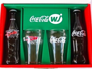 ●コカ・コーラ《1999年 Coca-Cola WJウエストジャパン(株)設立記念☆ボトル＆グラスセット》未開栓★箱イタミあり品☆送料無料です!