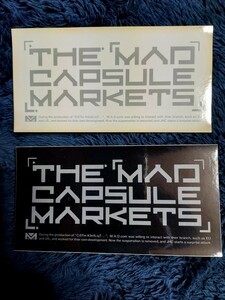 THE MAD CAPSULE MARKETS ステッカー 2枚 セット マッドカプセルマーケッツ マッドカプセル