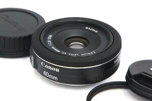 美品｜キヤノン EF40mm F2.8 STM CA01-A7513-2R4B フルサイズ 単焦点 レンズ EFマウント パンケーキ AF