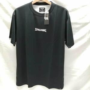 【中古・未使用品】スポルディング プラシャツ Tシャツ タイダイ ベルベット L ブラック SMT210150 メンズ SPALDING