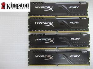 【今週のデスクトップメモリ（保証付き）】Kingston DDR4 3200Mhz HyperX FURY CL16 HX432C16FB3K2/32　16GB×4枚　計64GB