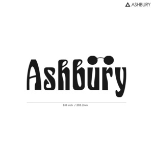 【ASHBURY】アシュベリー★18★ダイカットステッカー★切抜きステッカー★8.0インチ★20.3cm
