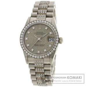 ROLEX ロレックス 68289G デイトジャスト 腕時計 K18ホワイトゴールド K18WG ダイヤモンド ボーイズ 中古