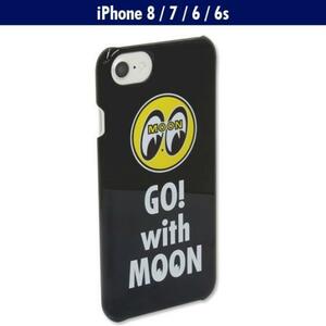 Go with MOON 120円発送可 mooneyes ムーンアイズ ブラック 黒 iPhone 8 7 6 6S ハードケース ケース カバー ハードカバー 車 バイク
