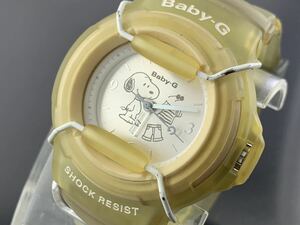 [A1307]1円～☆メンズ レディース腕時計 クォーツ Gショック baby-G BG-31 スヌーピー 動作品