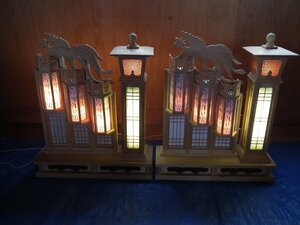 ⑦【鳳凰】祭壇 葬祭 会館 葬儀 葬式 斎場 専用木箱付き　中古品【1134】