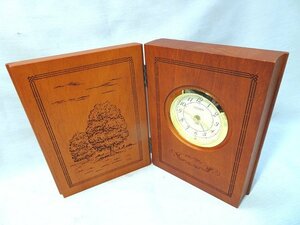 CITIZEN/シチズン ブッククロック570 【WR570-C06】 アナログ クオーツ 置時計 木製 リズム時計 名入り