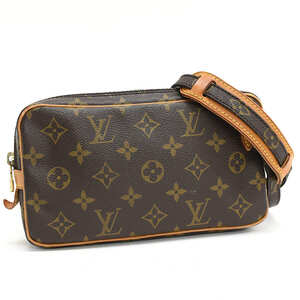 1円 ◆定価9万 美品 LOUIS VUITTON ルイヴィトン ショルダーバッグ マルリーバンドリエール M51828 モノグラム◆E.Csmr.oR-16