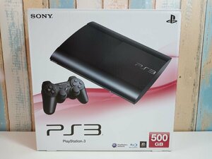 SONY PlayStation3 PS3 チャコール・ブラック 500GB CECH-4000C 本体 動作確認済み ユーズド