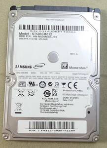 KN652 SAMSUNG Momentus (ST500LM012) 500MB 使用時間：64時間