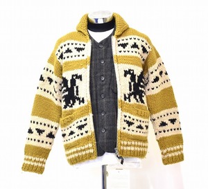 KANATA（カナタ）COWICHAN KNIT CARDIGAN カウチン ニットカーディガン ジップ ジャケット ブルゾンNativeセーター CANADA WOOL Vintage