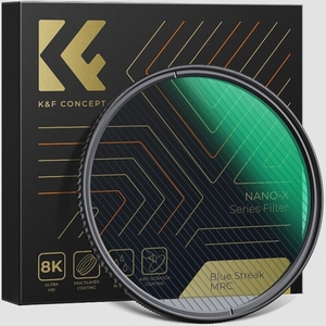 送料無料★K&F Concept ブルーストリークフィルター 28層コーティング 防カビ 撥水撥油 擦り傷防止 62mm