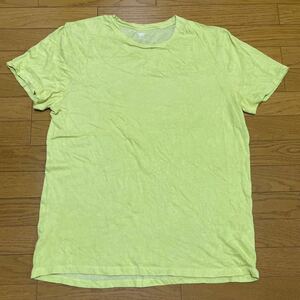 送料無料■OLD NAVY オールドネイビー ライムグリーン 半袖 Tシャツ サイズ XL USA古着