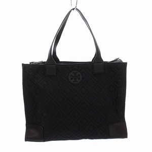 トリーバーチ TORY BURCH キルティング トートバッグ ハンドバッグ ロゴ 黒 ブラック /YM ■SH レディース