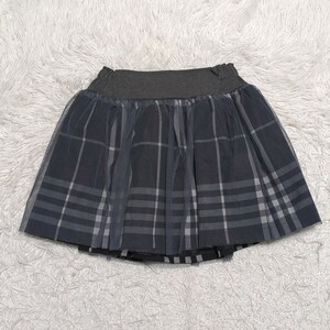 【送料無料】Rora japan　ローラ　チュール　スカート　130cm　ウエストゴム　チェック　キッズ　子供服