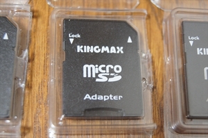 ■送料63円 KINGMAX microSD→SD変換アダプター MicroSD読み取り