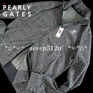 本物 新品 40980225 PEARLY GATESパーリーゲイツ/5(サイズL)超人気 ゼブラメッシュ フルジップブルゾン　凄くカッコイイ！