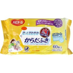 介護用からだふき ハビナース さっとさわやか からだふき 60枚入りＸ10パック