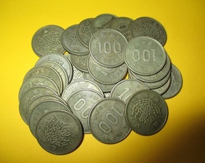 ★稲100円銀貨《昭和36、40、41年》　30枚　　普通品