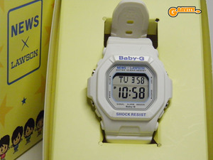 G-SHOCK 買取のGRAVITY◇未使用◇NEWS×LAWSON　2009年「レシートでチャレンジ!700円でポン!キャンペーン」モデル　BG-5600BK カシオBaby-G