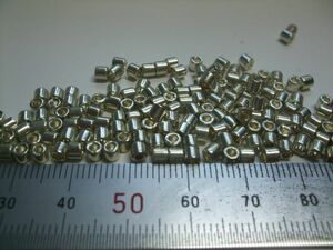 ■即決メタルパイプ 3ｍｍ シルバー１００個■完2