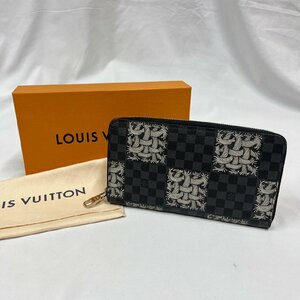 ▽▼ルイヴィトン LV ダミエ グラフィット ジッピー オーガナイザー クリストファー ネメス ラウンドファスナー 長財布 メンズ N61214▼▽