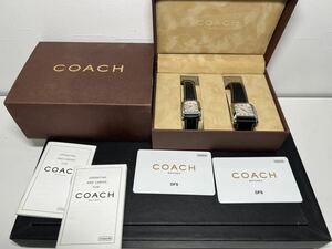 COACH ペアウォッチ/W022A/W522A クォーツ メンズ/レディース腕時計 箱付き