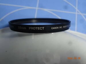 Canon キヤノン 純正 58mm プロテクター PROTECT 保護フィルター