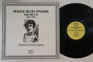 オーストリアLP Various Female Blues Singers Volume F/G (1921-1930) SHN4021 FANTASY BY SELMERPHONE /00260