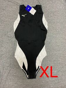 【生産終了品】MIZUNO 女子水球用競泳水着　レディース　ブラック×ホワイト　XLサイズウォーターポロ