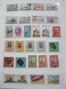 アフリカ諸国　（マリ、モザンビーク　）発行切手、1リーフ