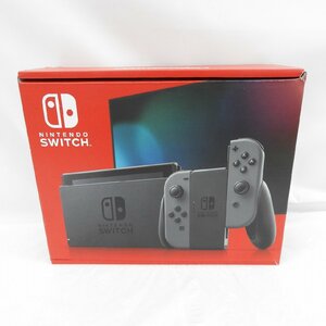 1円～【未使用】NINTENDO SWITCH ニンテンドースイッチ グレー HAD-S-KAAAH(JPN) 2023年4月新パッケージ版 ※箱ダメージ有 11555906 0427