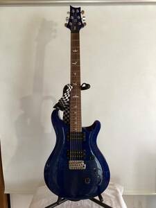 エレキギター PRS　SE　Custom　ブルー　ポールリードスミス　純正ソフトケース付き　青