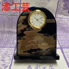 漆芸時計 会津塗 置時計 初音