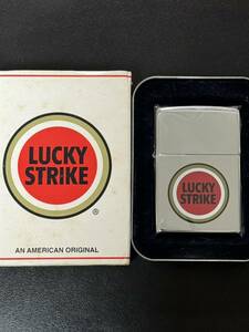 zippo LUCKY STRIKE 限定品 ラッキーストライク 1998年製 silver シルバー デットストック 専用缶ケース 保証書