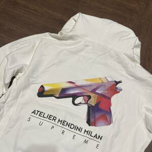 正規16ss supreme Mendini gun フーディー白Ｌシュプリーム