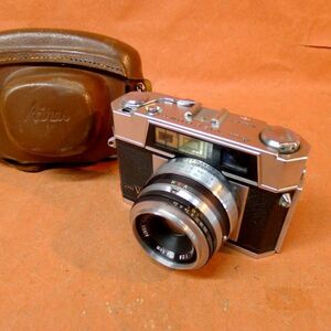 e★038 AIRES VISCOUNT 45mm f2.8 フィルムカメラ レンジファインダ― ケース付き/60