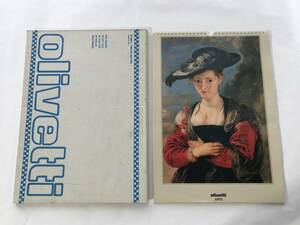 過去のオリベッティカレンダー 1993年 Olivetti社 Peter Paul Rubens ルーベンス 絵画カレンダー アンティーク インテリア