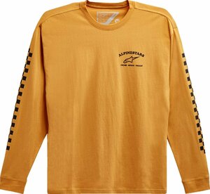 2XLサイズ - ゴールド - ALPINESTARS アルパインスターズ Sunday 長袖 Tシャツ