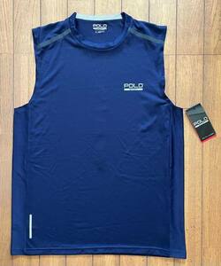 未使用 保管品 タグ付き ポロ スポーツ ノースリーブ tシャツ リフレクター POLO SPORT POLO RALPHLAUREN ThermoVent Navy ネイビー 紺 S