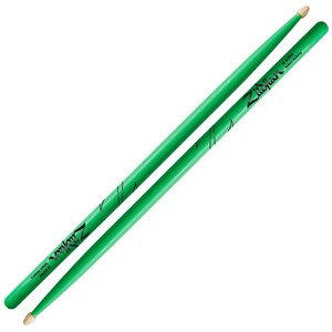 ジルジャン スティック ZILDJIAN LAZLZ5AACDGG Hickory Series 5A ACORN WOOD NEON GREEN DRUMSTICK ドラムスティック