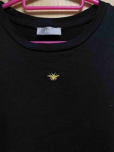 正規限定 18AW Dior Homme ディオール オム ゴールドカプセル コレクション 金 蜂 BEE 刺繍 Tシャツ カットソー S 733J603O0446