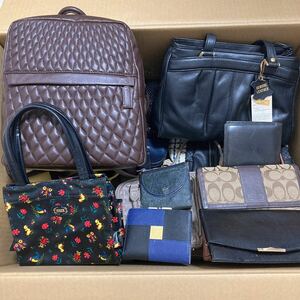 1円〜！COACH コーチ sanpo 三宝 VALENTINO バレンチノ FEILER フェイラー レディース メンズ バッグ 財布 ブランド 20点セット まとめ売り