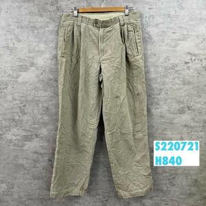 DOCKERS ドッカーズ チノパンツ AUTHENTIC KHAKIS ベージュ ジップ リラックス W34L20 実寸W32in 20426-4624 S220721-H840